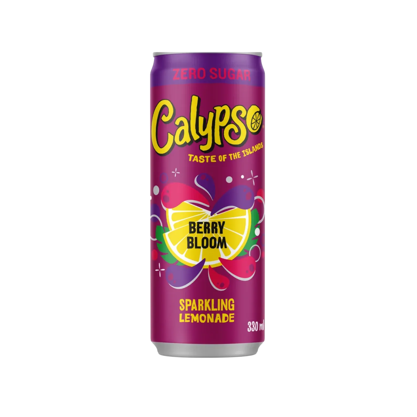 Calypso Berry Bloom ZERO Sugar 330 ml – Beerige Erfrischung ohne Zucker🍓