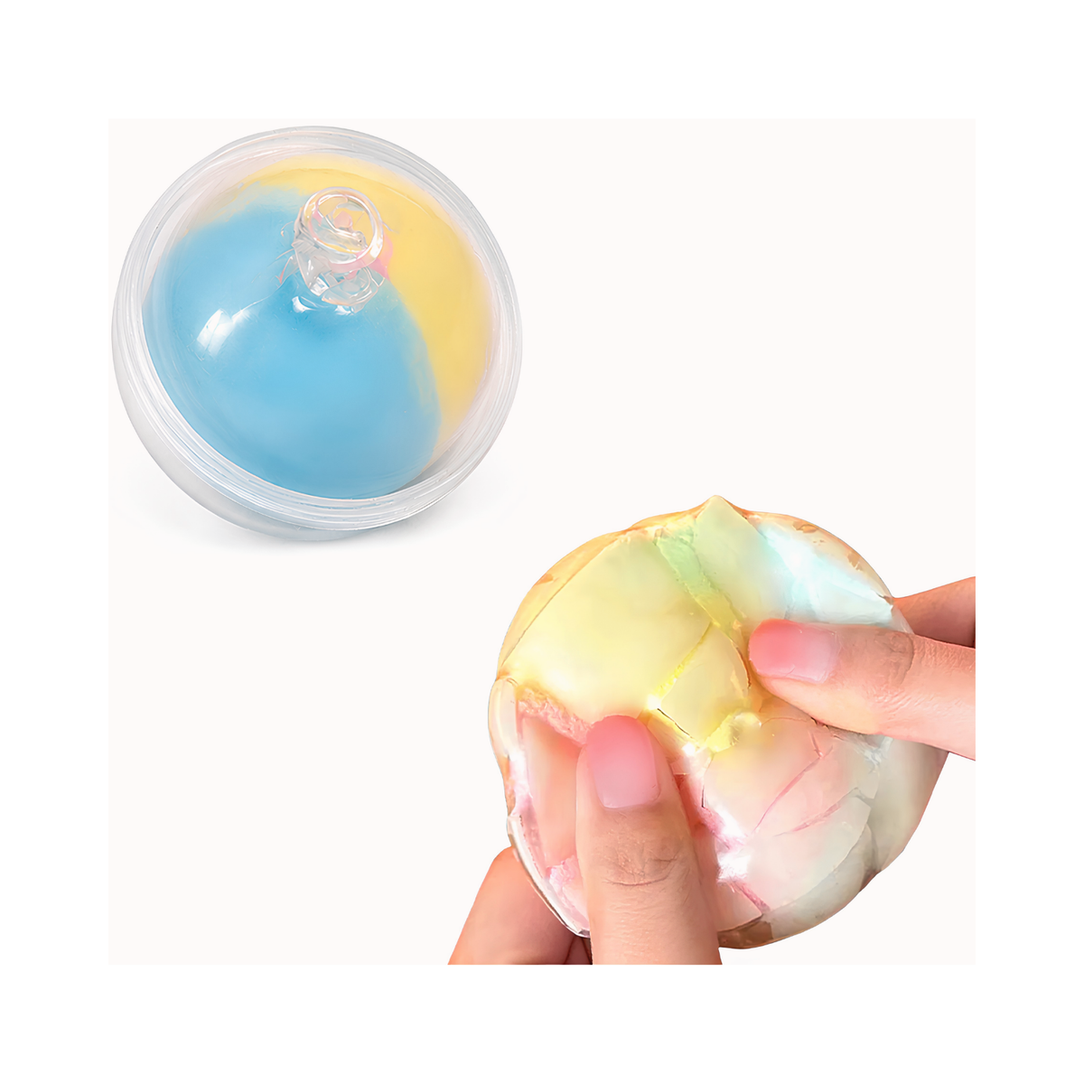 🌈 Crispy Squeezable Ball – Knisternder Squishy Ball