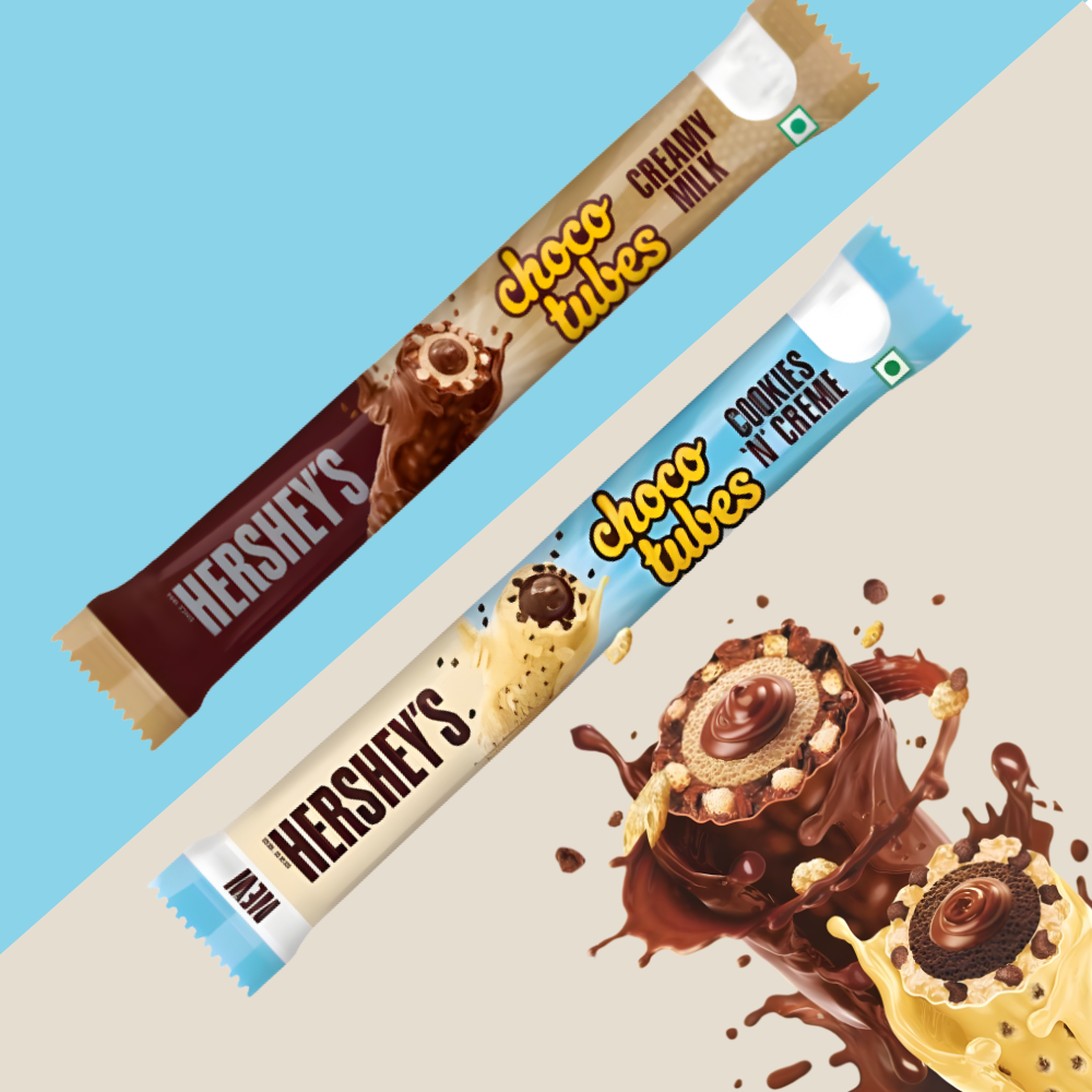 🍫 Hershey’s Choco Tubes – 2er Pack (Cookies ’n’ Cream + Creamy Milk) – Cremiger Duo-Genuss zum Snacken! 🤍🍪🍫