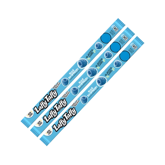 3x Wonka Laffy Taffy Blue Raspberry – Das blaue Kaubonbon voller Geschmack! 💙🍬