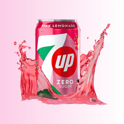 🍋💗 7UP Pink Lemonade Zero Sugar 330ml