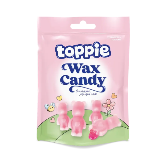 🍓 Toppie Wax Candy Strawberry 40 g – Flüssig gefüllte Wachssüßigkeit