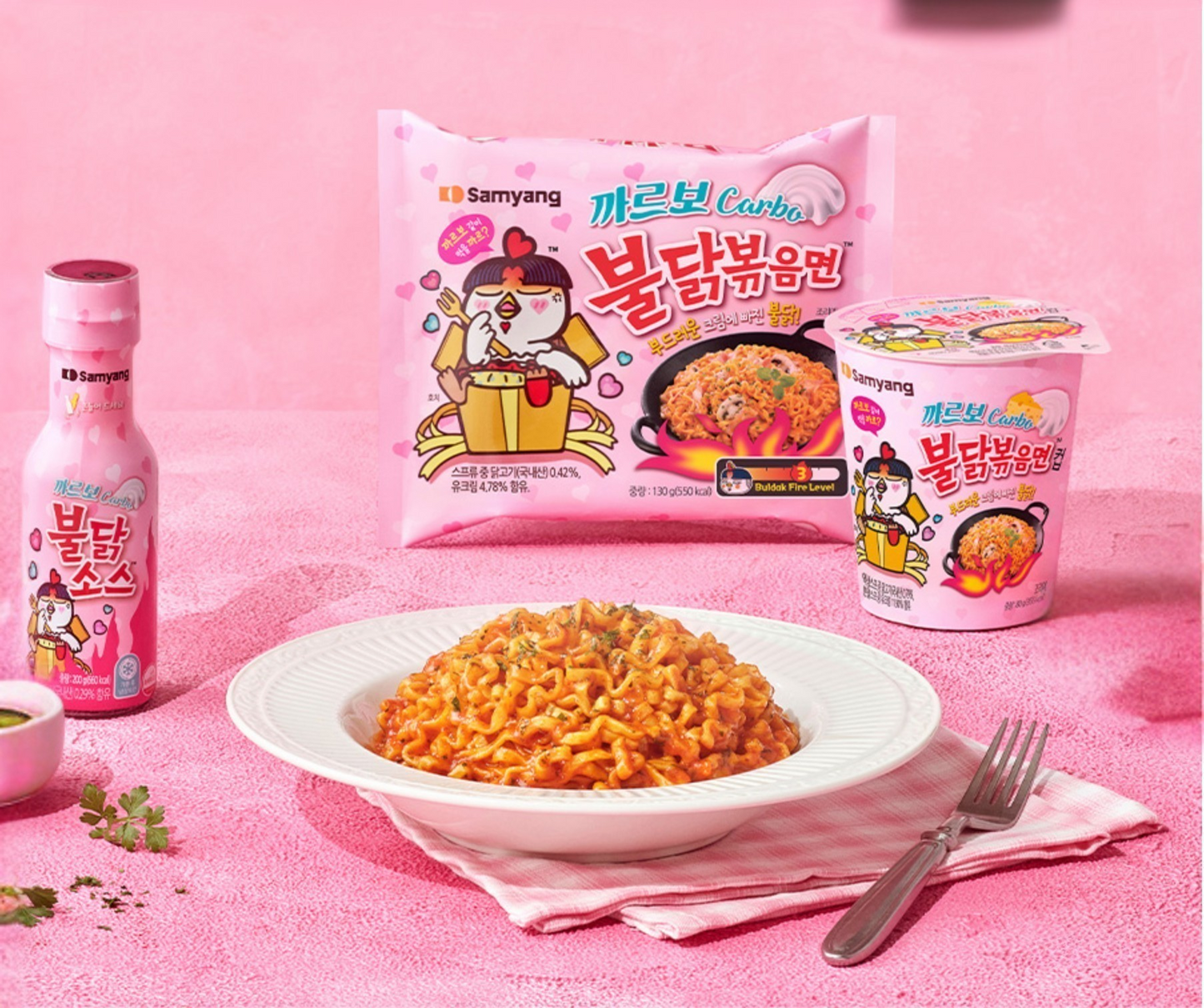 Samyang Buldak Carbonara Hot Chicken Flavor Ramen – feurig & cremig vereint! 🌶️🍜