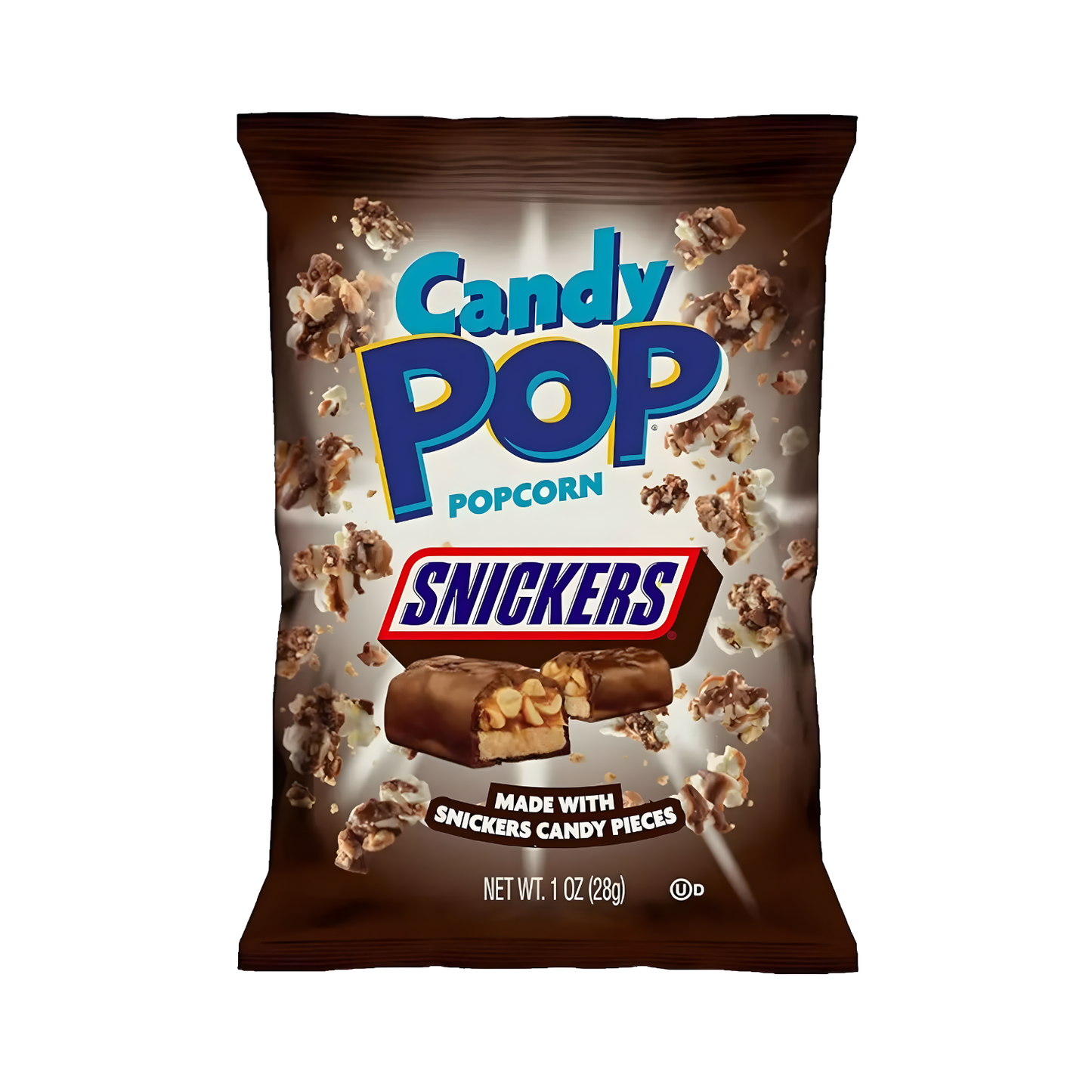 Candy Pop Popcorn Snickers – 28 g 🍿🍫✨