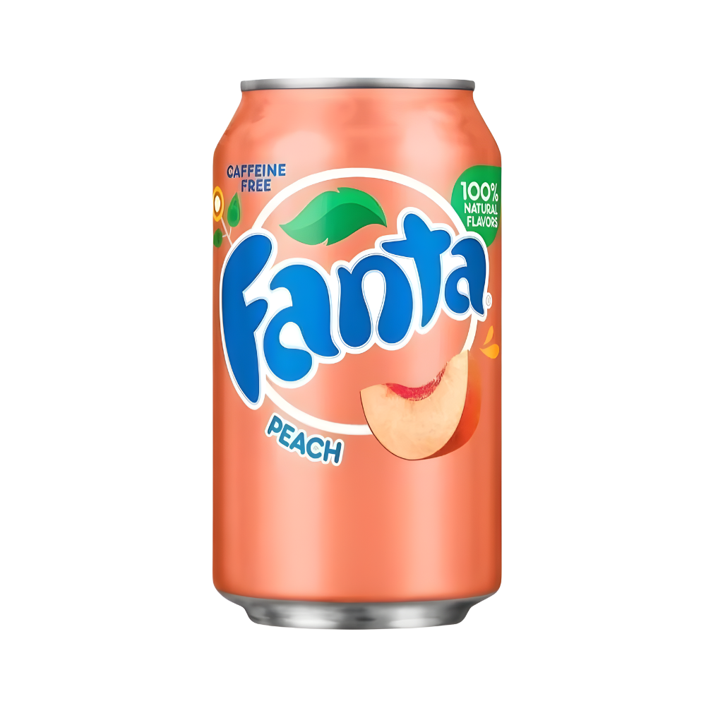 Fanta Peach 355ml – Der sommerlich-süße Pfirsich-Drink aus den USA! 🍑✨
