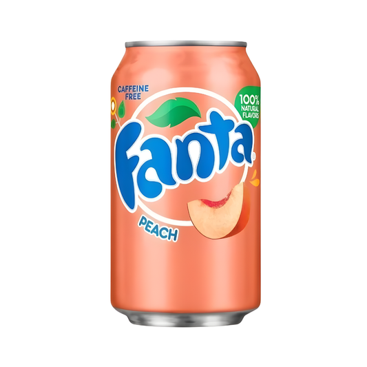 Fanta Peach 355ml – Der sommerlich-süße Pfirsich-Drink aus den USA! 🍑✨