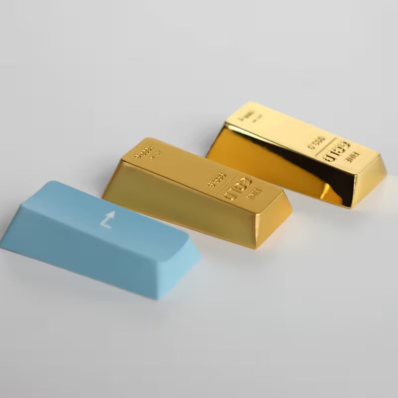 Aluminium Keycap – Enter-Taste Goldbarren - Hochglanz & Matt - Für mechanische Tastaturen💛⌨️