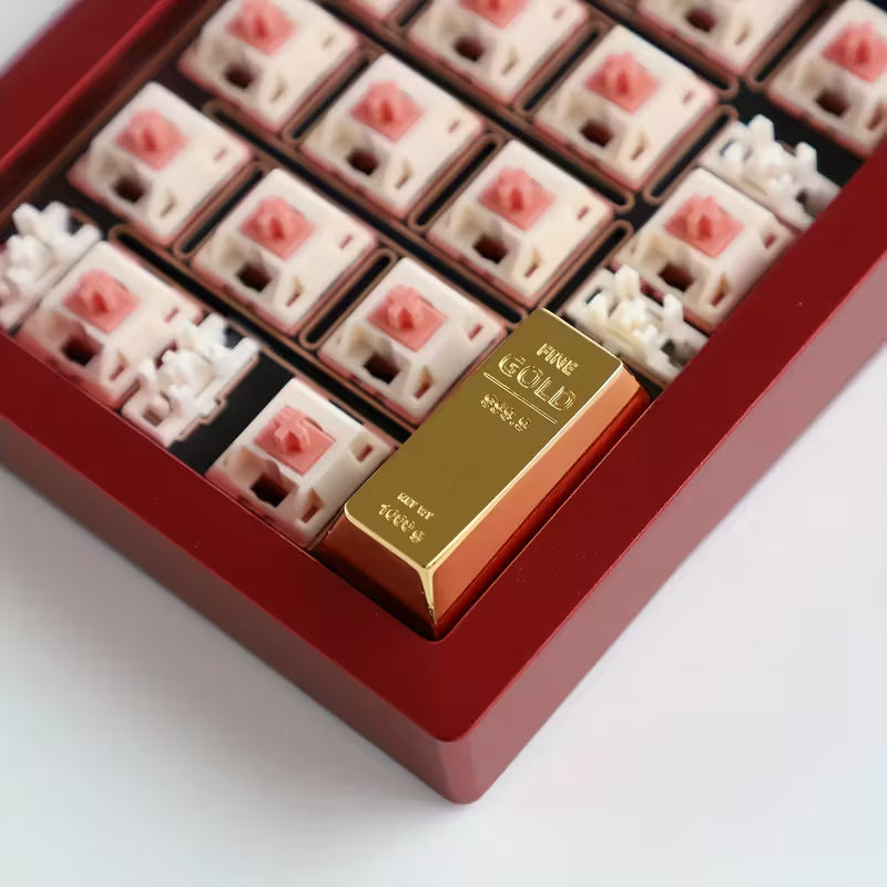 Aluminium Keycap – Enter-Taste Goldbarren - Hochglanz & Matt - Für mechanische Tastaturen💛⌨️