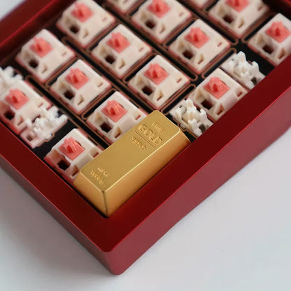 Aluminium Keycap – Enter-Taste Goldbarren - Hochglanz & Matt - Für mechanische Tastaturen💛⌨️