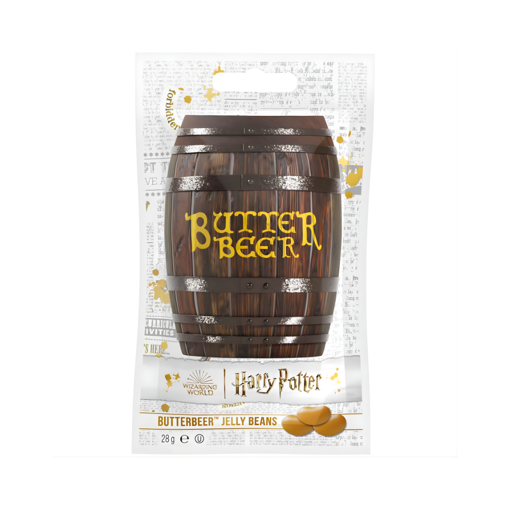 Harry Potter Butterbeer Jelly Beans 28g – Magische Butterbier-Bohnen mit Karamellnote! ✨🍺🪄