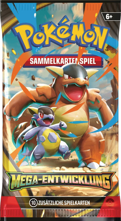 Pokémon Mega Entwicklung Booster Pack (Deutsch) – entfessle die Macht der Mega-Pokémon! 🔥🎴