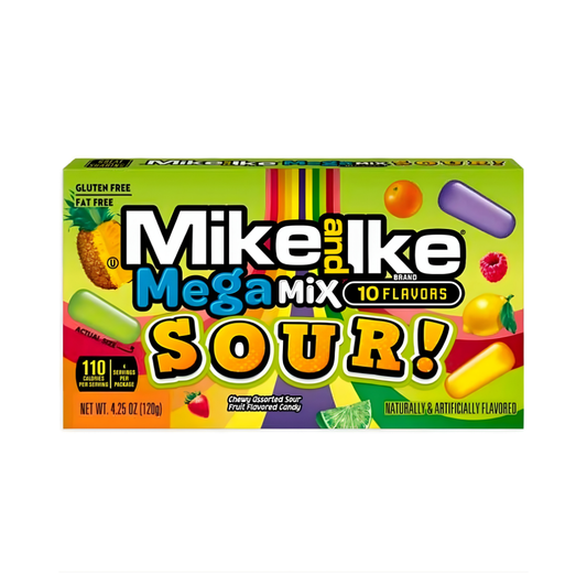 🍬⚡ Mike and Ike Mega Mix Sour 120g – 10-fach saurer Kaubonbon-Spaß aus den USA!