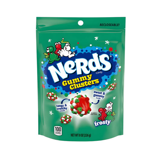 🎄 Nerds Gummy Clusters Frosty (Limited Edition) 227g ❄️🍬 Bunt · Fruchtig · Knusprig · Winter-Edition