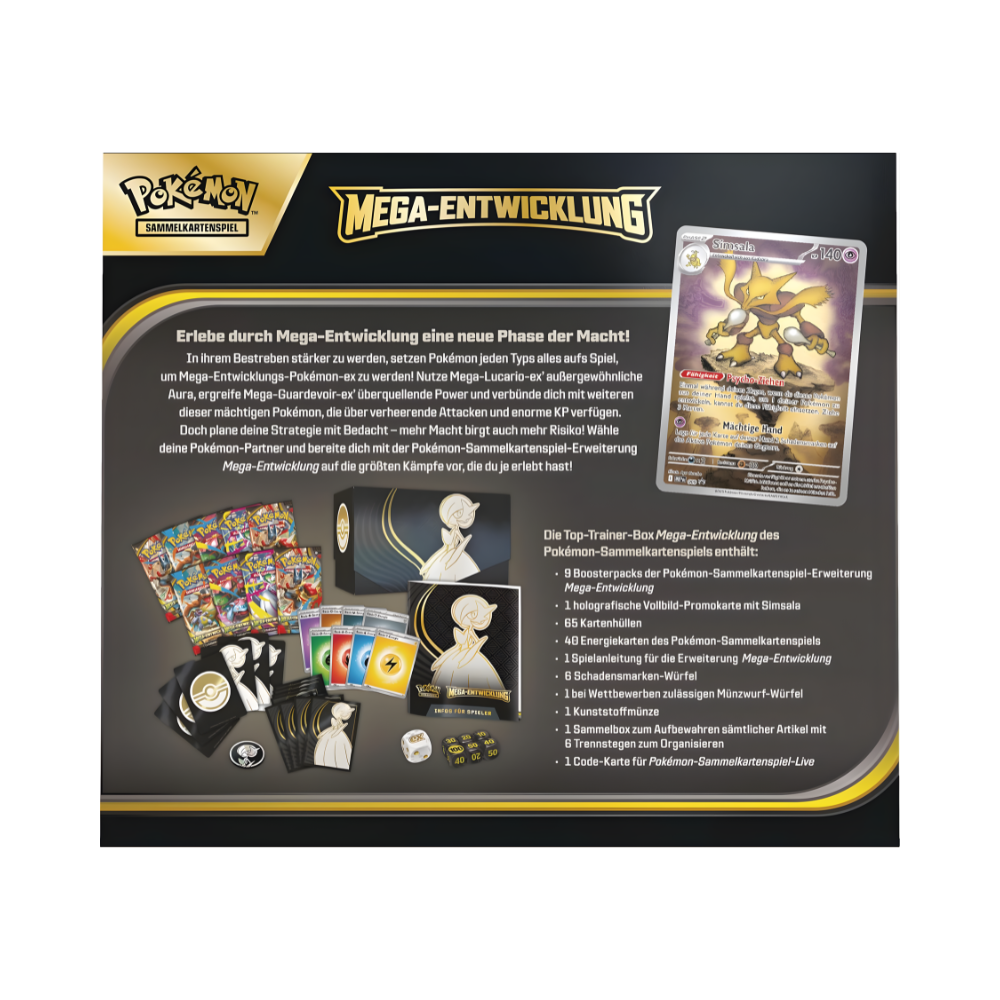 Pokémon Top-Trainer-Box Mega-Entwicklung – Guardevoir EX ✨🃏