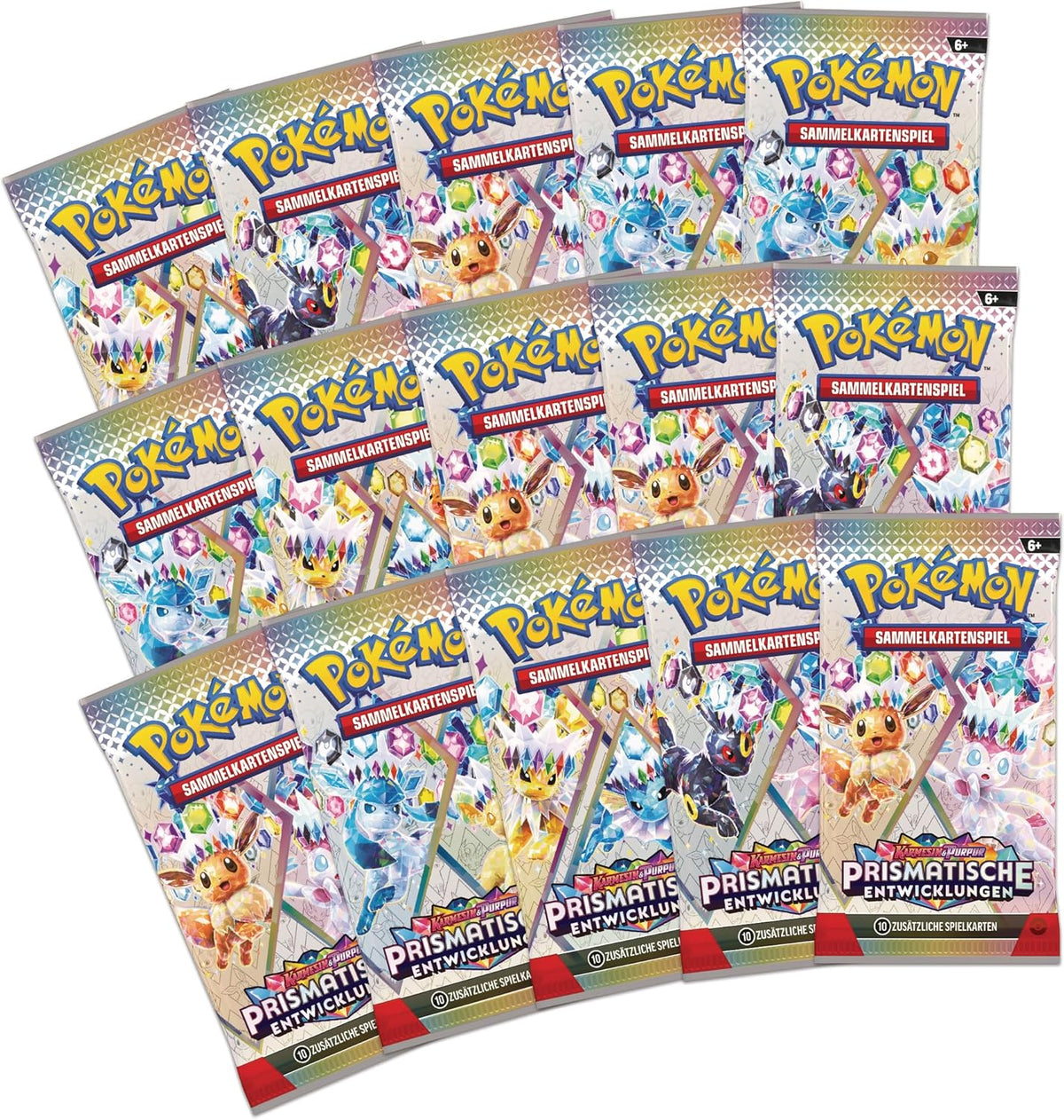 Pokémon Super-Premium-Kollektion – Karmesin & Purpur: Prismatische Entwicklungen - Evoli-Edition mit 15 Boostern & Zubehör ✨