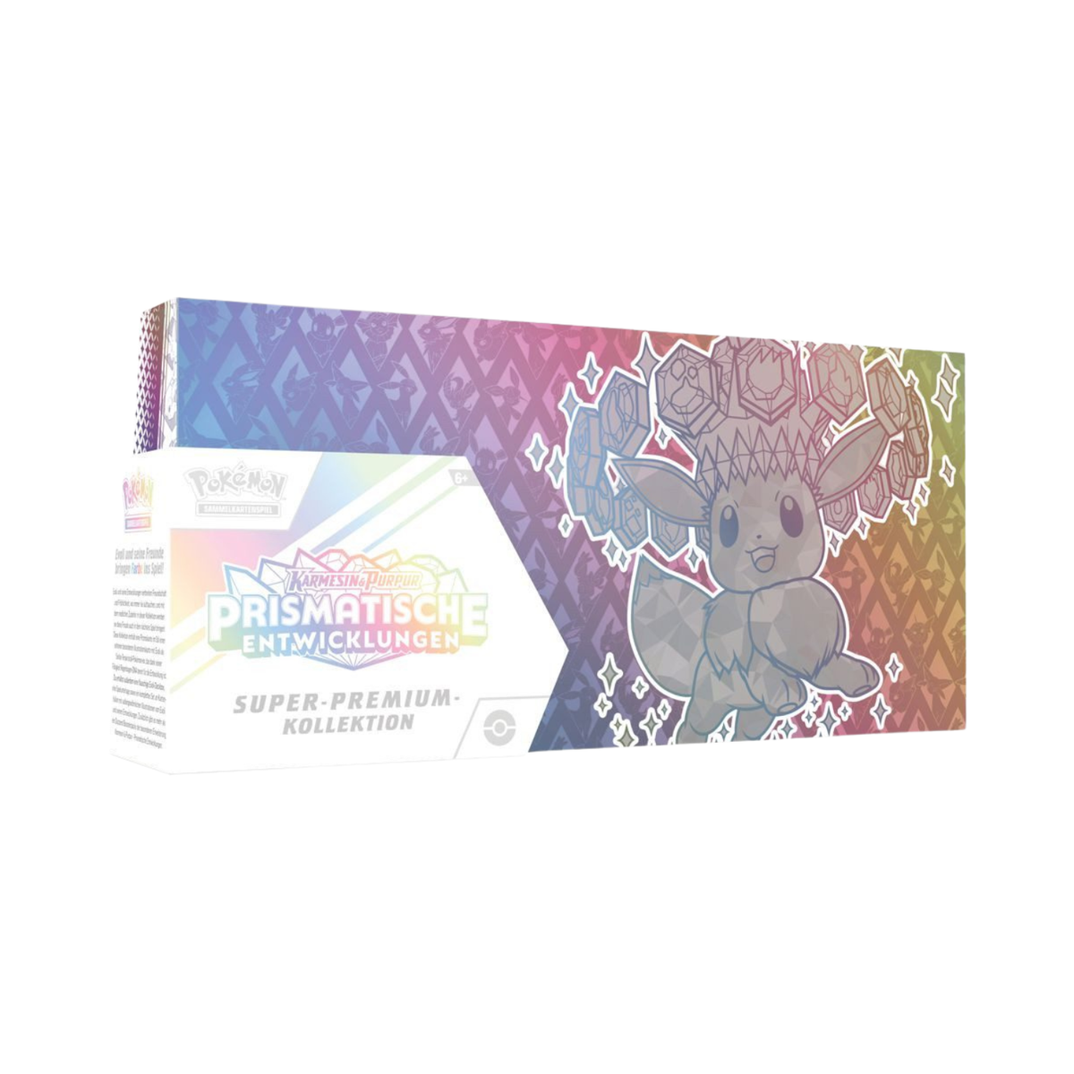 Pokémon Super-Premium-Kollektion – Karmesin & Purpur: Prismatische Entwicklungen - Evoli-Edition mit 15 Boostern & Zubehör ✨