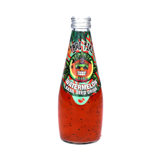 Thai Tiki Watermelon Basil Seed Drink 290ml – tropisch, rot & ultra-erfrischend! 🍉✨