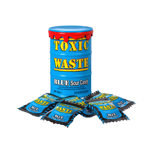 Toxic Waste Blue Drum 42g – Der blaue Ultra-Sour Kick für Mutige! 💙⚡😈