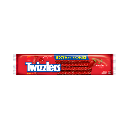 Twizzlers Twists Strawberry Extra Long (709 g) – Der XXL-Erdbeer-Kauspaß direkt aus den USA! 🍓🇺🇸