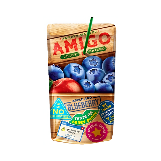 Amigo Apple & Blueberry 200ml – Fruchtige Energie für jeden Moment! 🍏💙