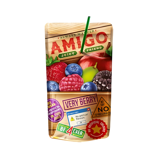 Amigo Very Berry 200ml – Beerige Erfrischung für jeden Moment! 🍓🍇✨