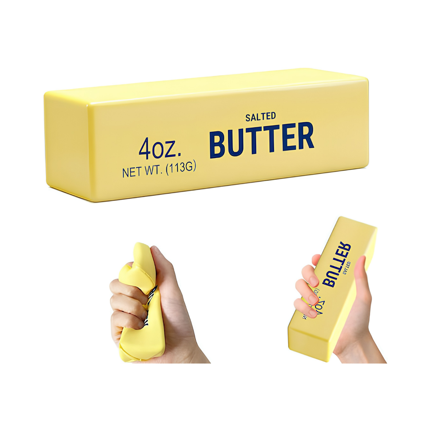 Butter Squishy 🧈 goldener Butterblock – Slow Rising