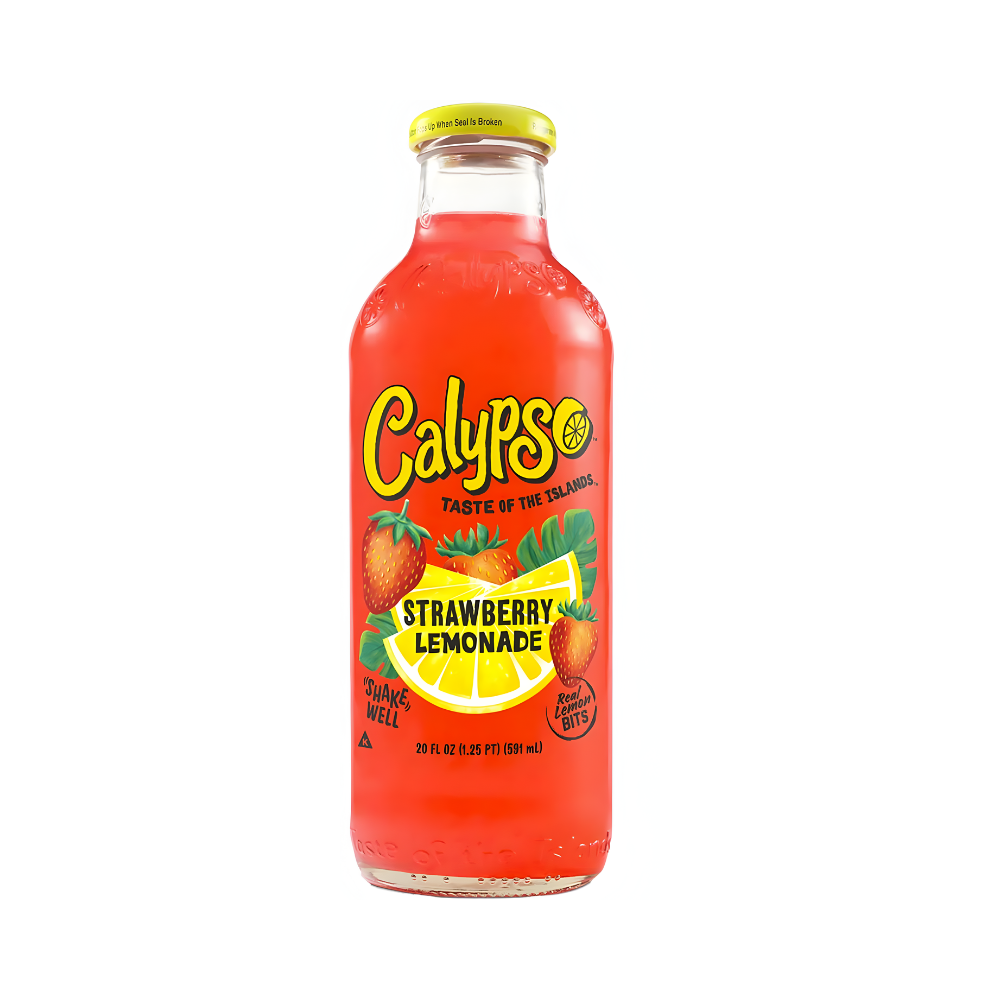 🍓 Calypso Strawberry Lemonade 473 ml – Die klassische Erdbeer-Limonade aus den USA! 🍋✨