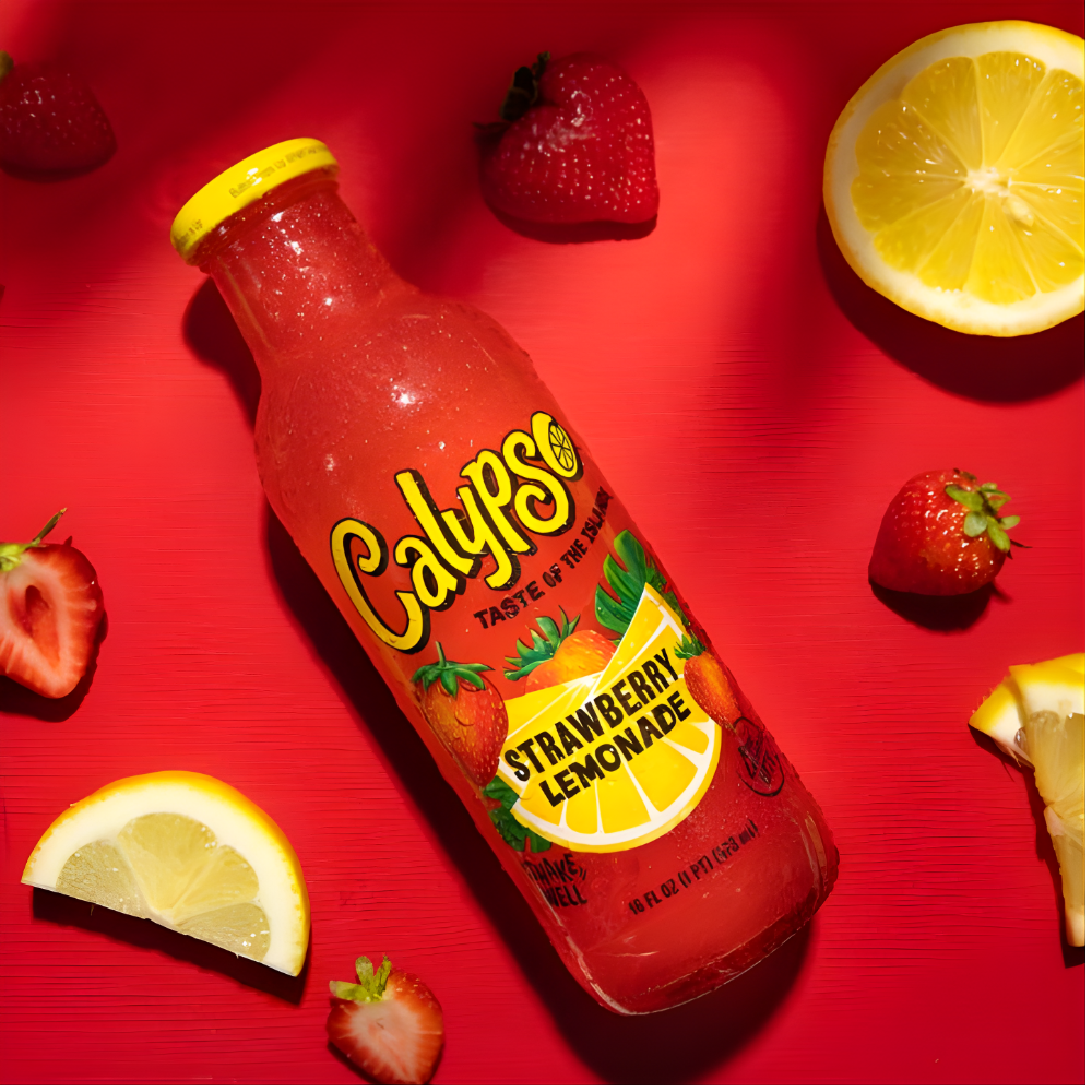 🍓 Calypso Strawberry Lemonade 473 ml – Die klassische Erdbeer-Limonade aus den USA! 🍋✨