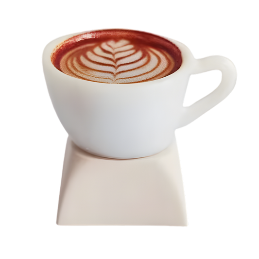 Latte Art Cup Artisan Keycap – Handgefertigte Kaffee-Tastenkappe für mechanische Tastaturen ☕✨