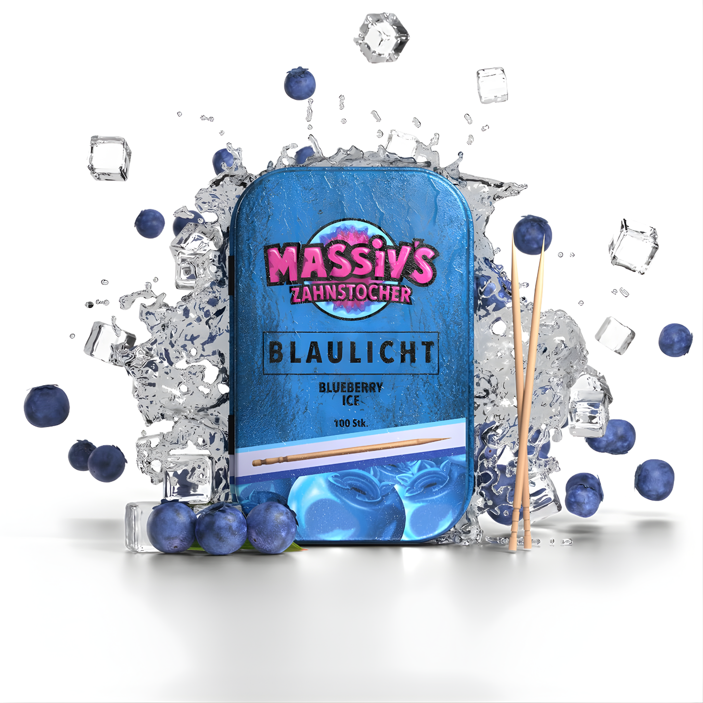 MASSIV'S – Zahnstoch­er mit Geschmack (100 Stück) ❄️🍓🍉