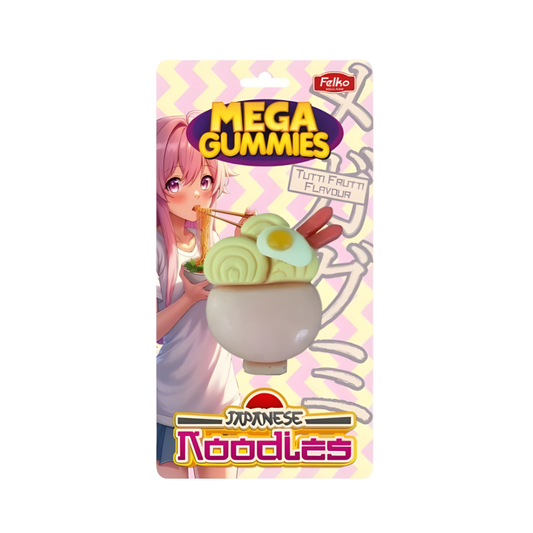 Felko Mega Gummies Japanese Noodles 120g – Süße Ramen zum Naschen! 🍜🍬😍