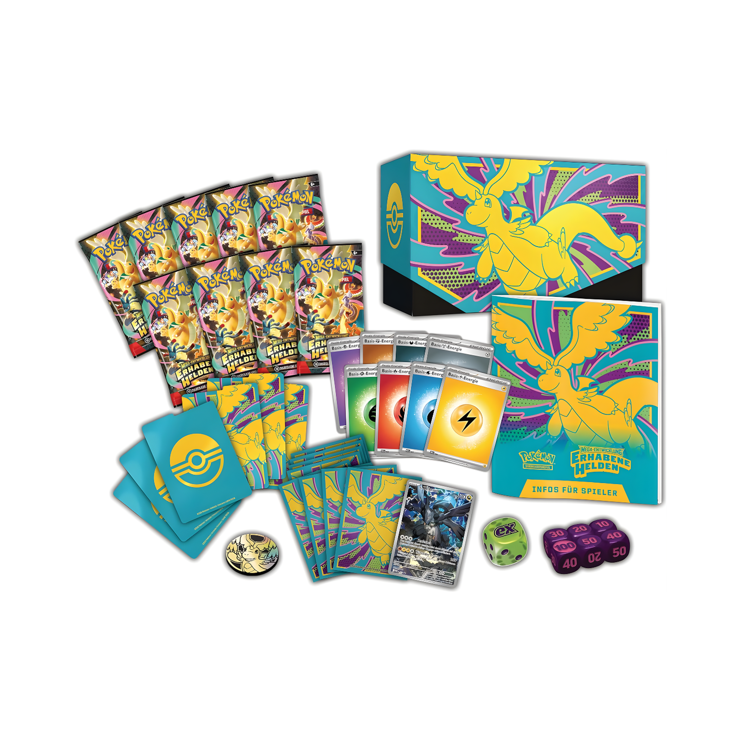 Pokémon Top-Trainer-Box „Mega-Entwicklung – Erhabene Helden“