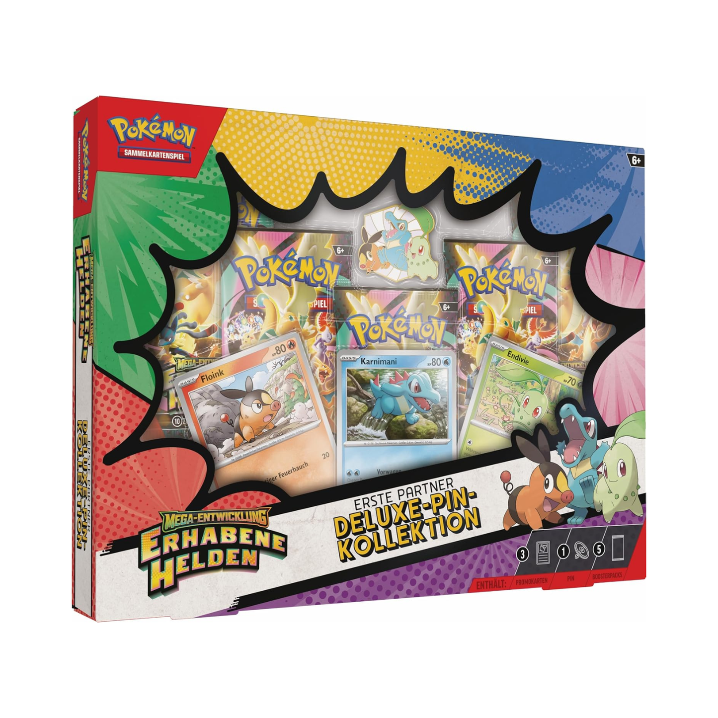 🎴 Pokémon Deluxe Pin-Kollektion ⚡Erhabene Helden
