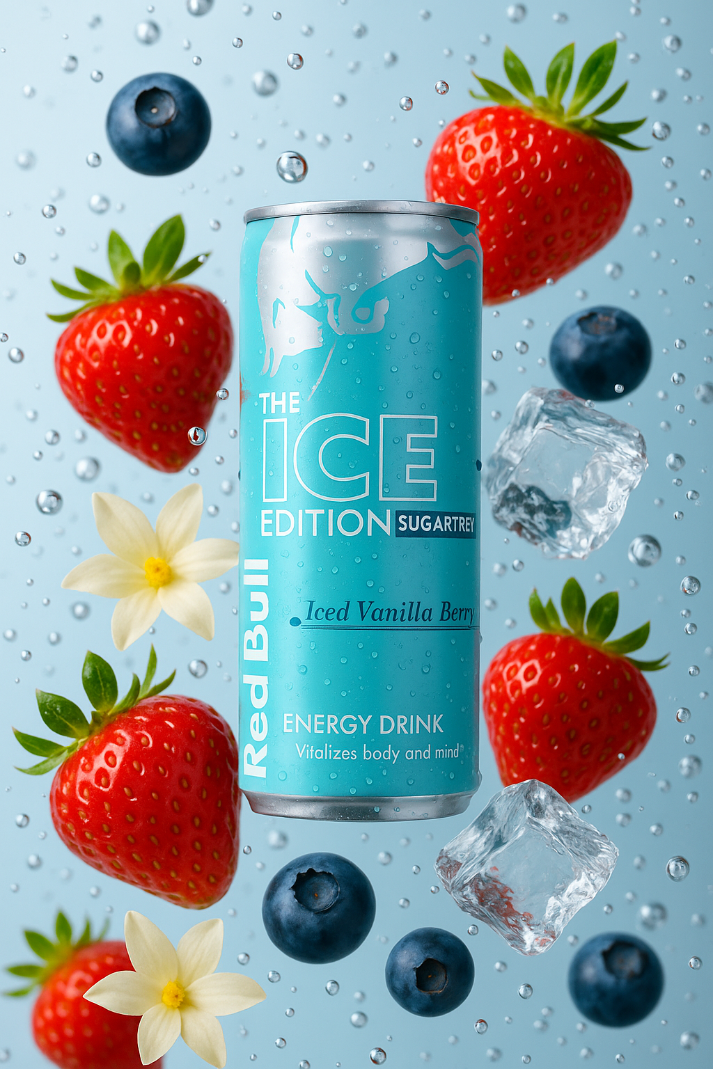Red Bull Iced Vanilla Berry – Winter Edition 2024 (0,25l) ❄️🫐✨