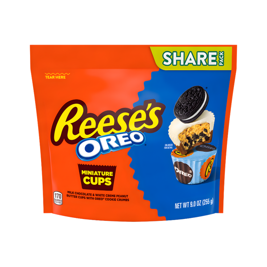 🧡 Reese’s Peanut Butter Miniature Cups with Oreo Share Pack 255g