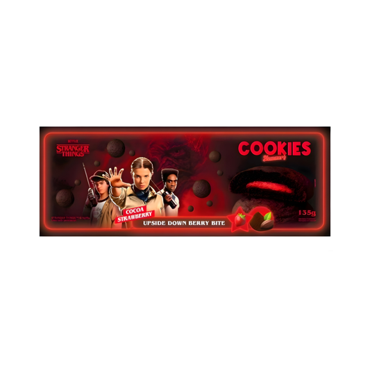 🍪 Yummer’s Stranger Things Cookies Kakao–Erdbeere, 135 g