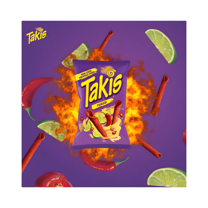 Takis Fuego 100g – Der legendäre Feuerwirbel aus Chili & Limette! 🔥🌶️🍋