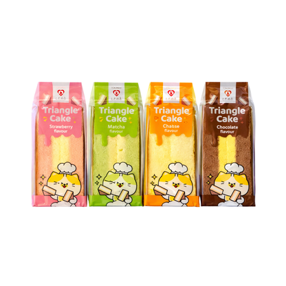 🍰 Tokimeki Triangle Cake – Fluffiger Biskuitkuchen in 4 Geschmacksrichtungen (90g)