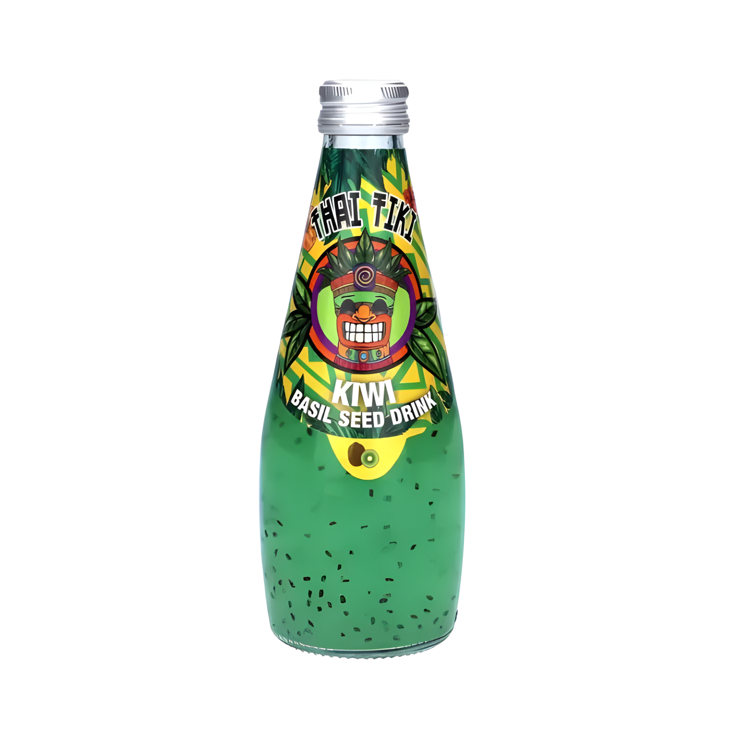 Thai Tiki Kiwi Basil Seed Drink 290 ml 🥝🌿✨